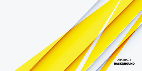 Modern stylish yellow background with paper effect