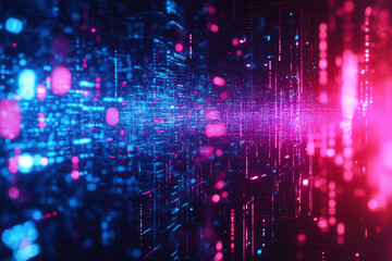 Obraz premium Glitch. Abstract shapes. Chaos. Pixel. Cyberpunk. Computer screen error. Digital design. Pixel noise. Virtual. TV signal fail. Futuristic. Glitch background