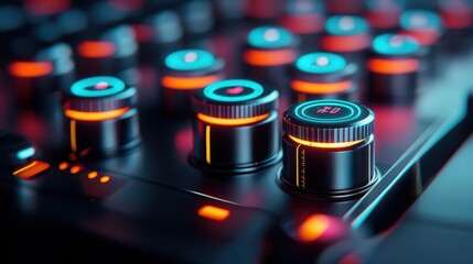 Hightech energy storage module with a closeup view of internal cells and glowing indicators