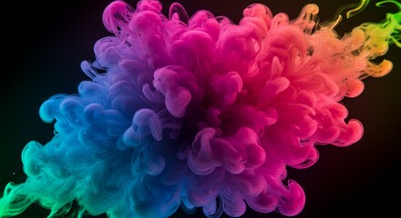 Obraz premium colorful smoke burst abstract background design