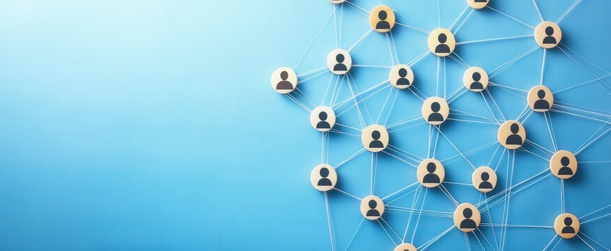 Human Network Connection Visualized