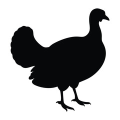 hen and chicken, Premium Black Turkey Silhouette - Perfect for Thanksgiving and Wildlife Designs