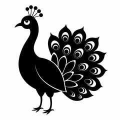 Elegant Squid Outline Illustration