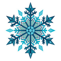 Christmas  snowflakes isolated on white background