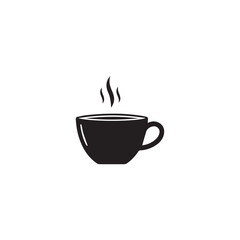 cup of coffee silhouette vector illustration 