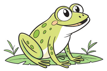 green frog on a leaf