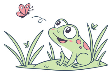 frog on a leaf
