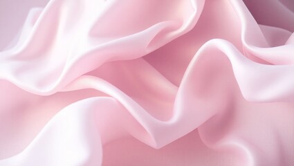 Fototapeta premium pink silk cloth background, fashion copy space, Generative AI