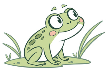 green frog cartoon