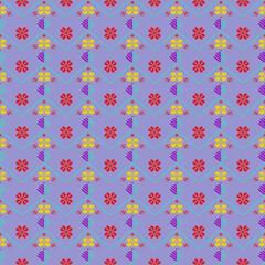 Beautiful vintage seamless pattern design by geometric 