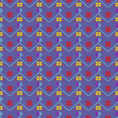 Beautiful vintage seamless pattern design by geometric 