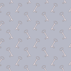 vector keys repeated pattern design, seamless background design