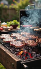 meat on the grill