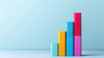 Stacked bar charts representing GDP growth in different countries, symbolizing comparative economic success