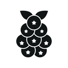 Blueberry icon symbolizes sweet nutrition, antioxidant-rich fruit, and healthy snacking moments.