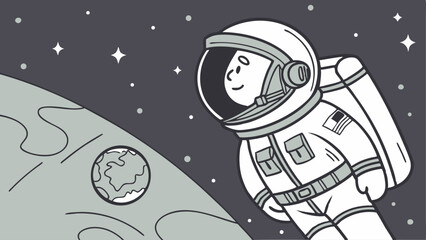 santa claus on the moon