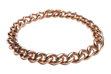 Luxurious rose gold curb chain bracelet a statement piece with bold design polished finish