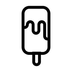 Popsicle icon. Flat vector illustration.

