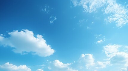The sky is blue and clear with a few clouds scattered throughout
