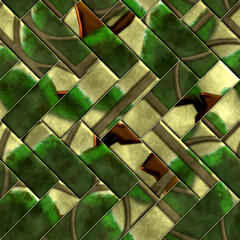 Creative patterned texture in the form of parquet