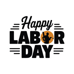 happy labor day silhouette vector art