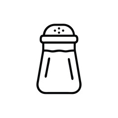 Salt Shaker Outline Icon Minimalist Line Drawing For Kitchen Or Restaurant