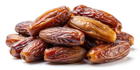 Obraz premium Night Photography Dry Dates White Background PNG Images - High Resolution Food Photos