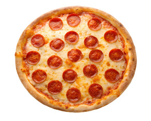 Delicious Pepperoni Pizza with Melted Cheese and Crispy Crust for Savory Delight