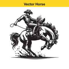 Fototapeta premium Vector Horseman