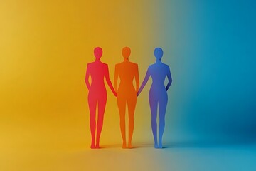 Group of Women Holding Hands Unity Concept