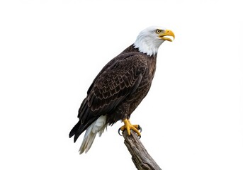 Fototapeta premium Golden eagle isolated on white