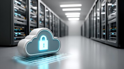 Cloud security measures in data centers technology infographic secure environment digital viewpoint protecting information