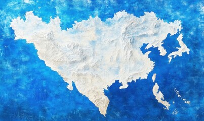 Aerial view of North America's mountainous terrain, ocean backdrop, geography lesson