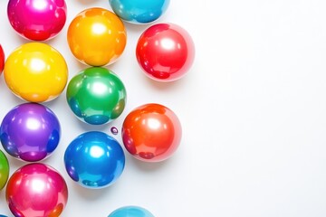 Colorful glossy spheres