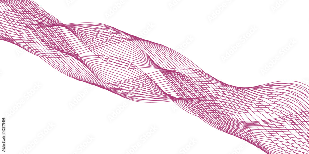 Poster abstract background with waves for banner. web banner size. red lines vector illustration. curved wa