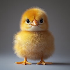 Obraz premium Adorable fluffy chick portrait