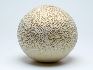 Honeydew Melon A Close-Up View of a Ripe, Textured Melon