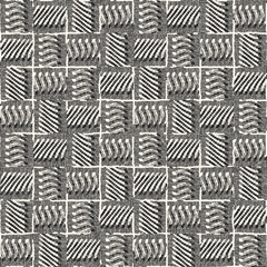 Monochrome Grain Mottled Tile Check Pattern
