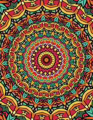 Vibrant Mandala Pattern Design for Decorative Use