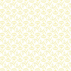 Sun Kissed Garden Seamless Vector Pattern Design