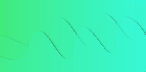 Abstract banner design. Elegant wavy vector background. Minimalist abstract wallpaper with teal color. abstract green gradient background good for wallpaper desktop or banner. 