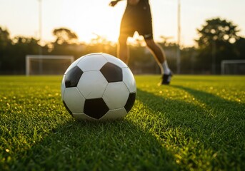 soccer football athlete player kicking ball