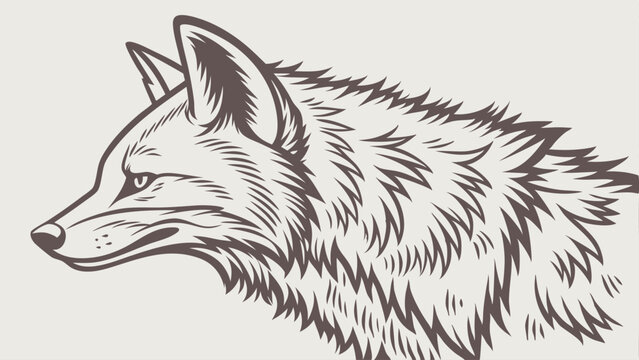 狐の鉛筆画