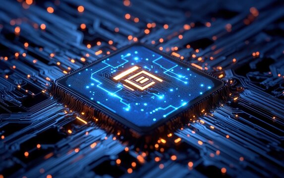 Advanced Microchip Technology Illustration