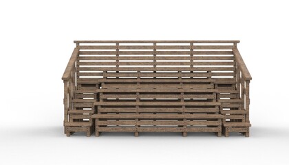  wooden bleacher