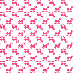 Sweet Cherries Seamless Vector Pattern Design