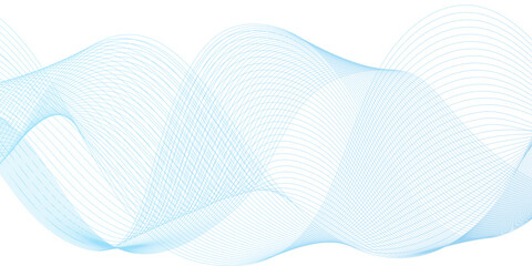 abstract blue wave line on the white background image unique pattern graphics element modern summer creative gradient effect on the line vector illustration futuristic technological canvas template