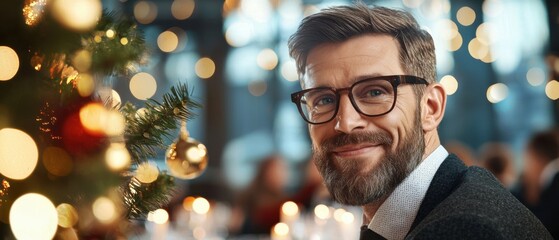 A formal business dinner meeting where corporate executives gather to discuss growth opportunities for their company