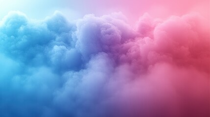 Dreamlike Cloudscape: A Pastel Symphony of Blue and Pink