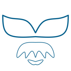 vector illustration of a mouth with a smile